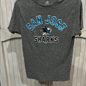 San Jose Sharks Gray Short Sleeve Tee